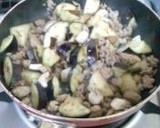✿レモン風味♡茄子と挽肉の和風ゴマ炒め✿作り方7写真