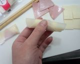 餃子の皮で簡単！ハムとチーズの包み焼き♪作り方4写真