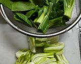 青梗菜と厚揚げの鶏そぼろあんかけ作り方1写真
