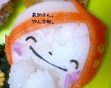 雨の日に。。。てるてる坊主キャラ弁♪作り方3写真