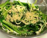小松菜とエノキの辛子醤油和え♪お弁当にも作り方1写真