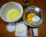 紙コップで★あずきのシフォンケーキ★作り方1写真