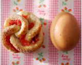 可愛いお花✽バターシュガーの菓子パンHB作り方13写真
