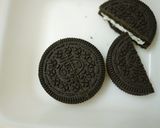 オレオクッキーでチョコベーグルサンド作り方5写真