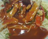 肉と野菜ときのこの卵とじ作り方5写真