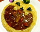 にっこり!カレー食べちゃうぞ♪デコカレー作り方17写真