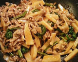 簡単 タケノコと豚肉のキムチ風味炒め作り方5写真