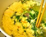 豆苗の彩りふわっふわ中華ス～プッ♪作り方5写真