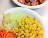 ☆カレーピラフ☆ 〜炊飯器使用〜作り方1写真