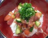 かつおサラダ丼作り方3写真