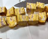 地層の模様の卵焼き(ポールウインナー入)作り方9写真