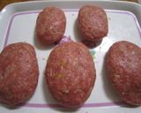 チェーダーチーズ入りハンバーグ作り方4写真