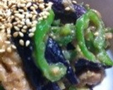 超簡単...6分..丼で ナスの味噌炒め作り方12写真