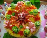 子供も喜ぶ華やかちらし寿司ｹｰｷ★作り方4写真