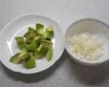 ネギ塩☆えびアボカド丼作り方1写真