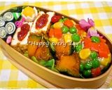 お弁当に！レンジで簡単カラフル肉だんご☆作り方6写真