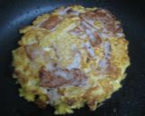 中力粉でもちふわ♪キャベツ満腹お好み焼き作り方4写真