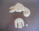 いぬパン 眠るダックス風のパン作り方3写真
