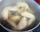 手羽先とほうれん草のさっぱり煮物作り方2写真
