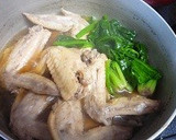 手羽先とほうれん草のさっぱり煮物作り方3写真