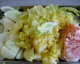 春キャベツで☆味噌バタースープ☆作り方1写真