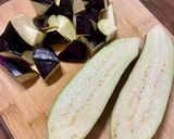 豚こまとなすの甘辛照り炒め♪作り方1写真