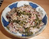 ふきの葉の干しエビ中華風ピリ辛味噌煮作り方4写真