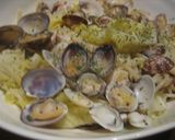 春キャベツたっぷり和風ボンゴレビアンコ作り方6写真