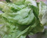お鍋にレタス♪作り方1写真
