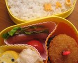 いつもの弁当おかずをハンバーガーに変身♪作り方5写真