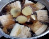 普通鍋で余熱利用！柔らかさっぱり豚角煮作り方3写真