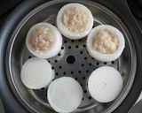 新玉ねぎカップ　味噌チーズ鶏蒸しバーグ作り方7写真