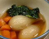 新玉ねぎを和風だしでコトコト炊いたん作り方4写真