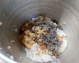 エノキの石づきと塩昆布で簡単おにぎり具材作り方4写真