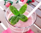 温めて飲む★ストロベリー甘酒スムージー作り方3写真