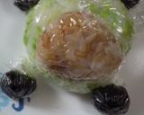メロン熊　キャラ弁（おにぎり）作り方3写真