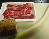 ♦牛肉と長芋の味噌炒め♦作り方1写真