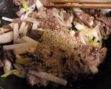 ♦牛肉と長芋の味噌炒め♦作り方5写真