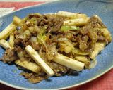 ♦牛肉と長芋の味噌炒め♦作り方6写真