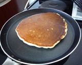 休日の朝食❤しあわせパンケーキ作り方8写真