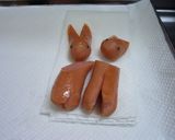 キャラ弁ウインナー　うさぎ・ねこ作り方7写真