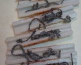 お弁当にちくわのクルクル　塩昆布＋マヨ焼作り方1写真