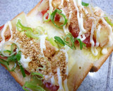 チーズとトマトとじゃが芋の和風トースト作り方4写真