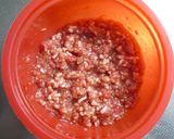 ランチやお弁当にレンジで１人分♪そぼろ丼作り方1写真