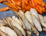食感美味！！ごぼうと人参のマヨネーズ和え作り方1写真
