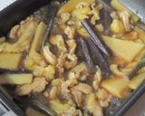 たけのことわらびの親子丼作り方2写真