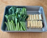 レンチン1品！小松菜と厚揚げ香味だれ和え作り方1写真