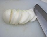 みのり焼きに新玉ねぎをトッピング作り方1写真