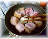 ラカントＳでカロリー抑えた☆豚の角煮作り方1写真