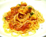 海老のトマトソーススパゲッティー作り方7写真